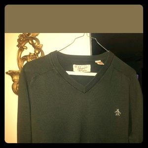 Original penguin green sweater